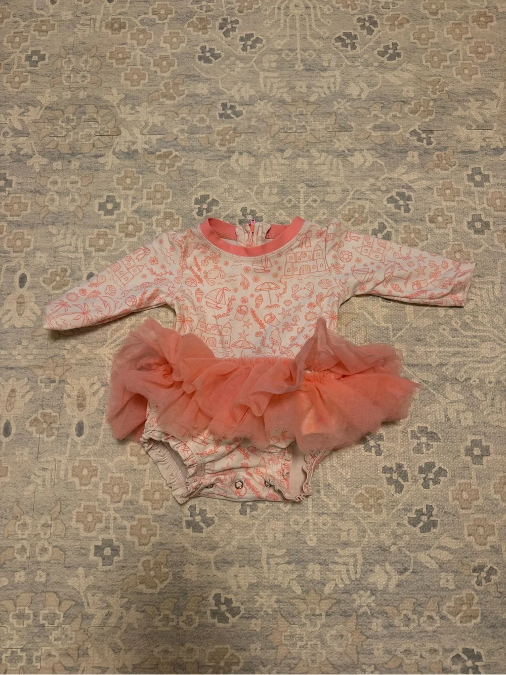 Pink Ruffle Tutu One-Piece for Baby Girls